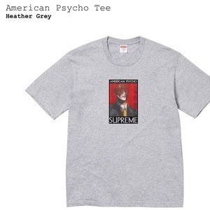 Supreme American Psycho Tee Heather Grey XXL